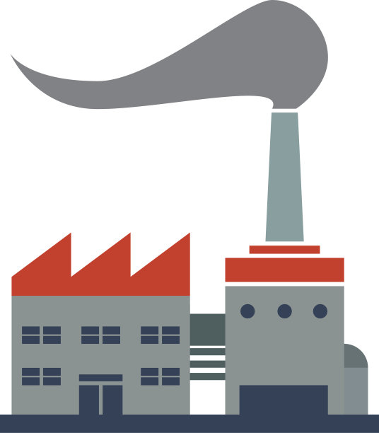 炼油厂植物剪影图片下载