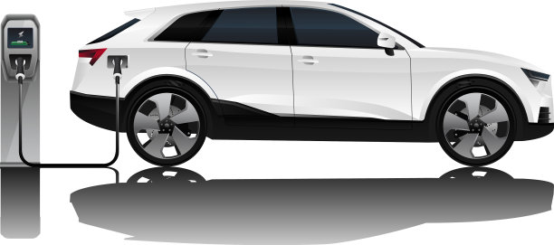 带充电站的电动suv图片下载