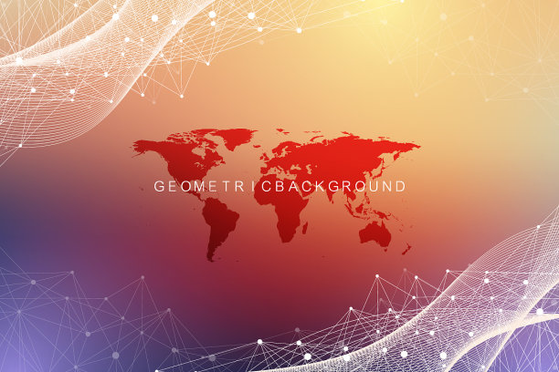 几何图形背景分子和图片下载