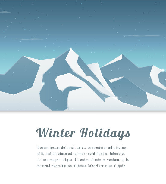 风景与山峰冬季运动图片下载