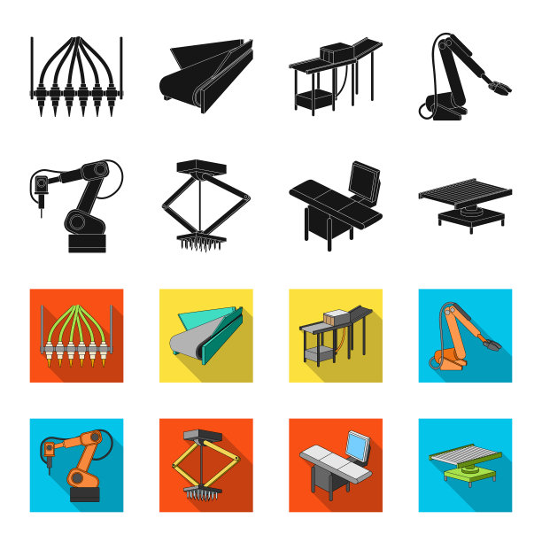 汽车行业和其他网页图标的黑色图片下载