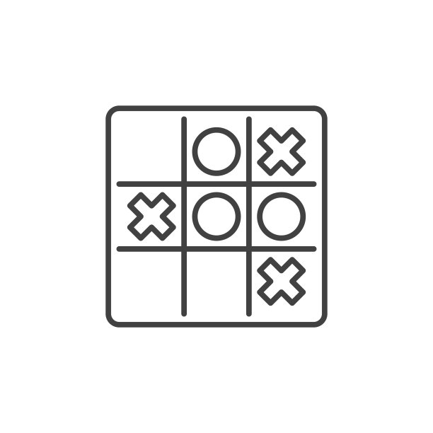 井字棋线性图标图片下载