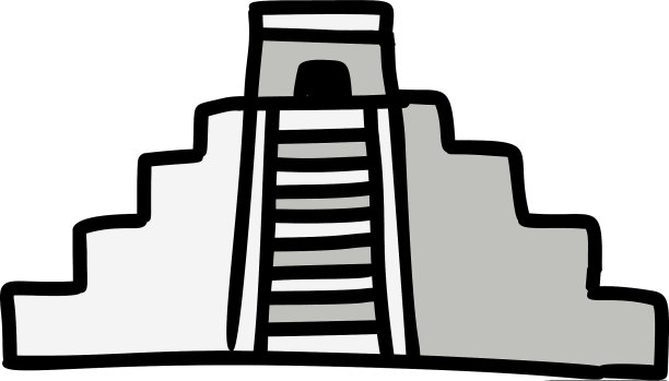 金字塔卡通图标图片下载