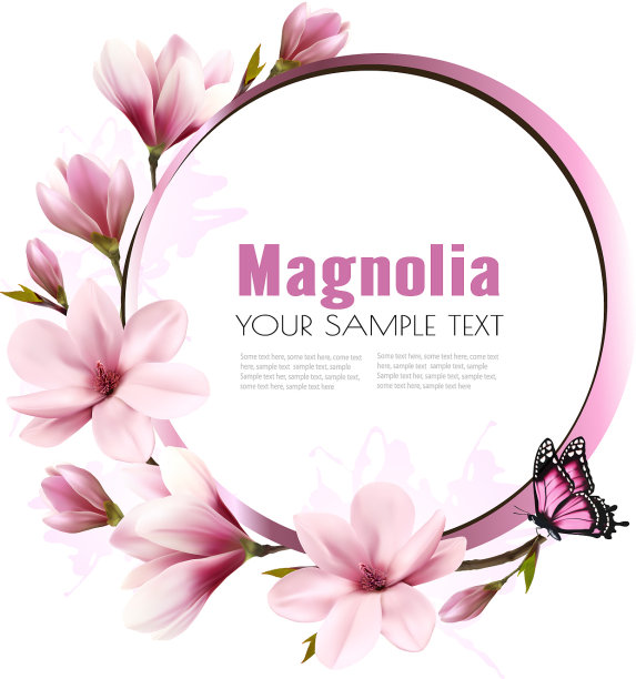 自然底色以粉红色花枝为主图片下载