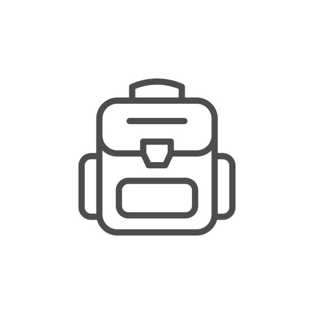 背包线条图标图片下载