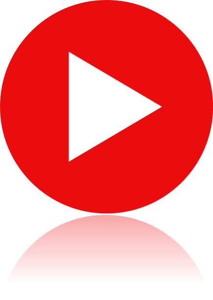 播放圆形图标红色图标与反射图片下载