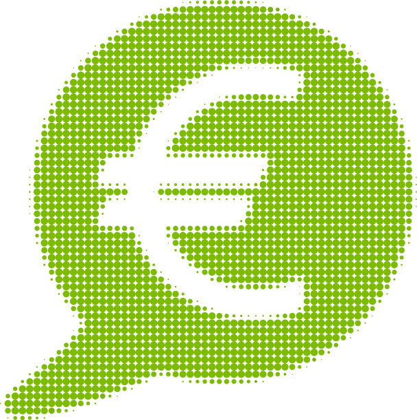 欧元信息气球半色调图标图片下载