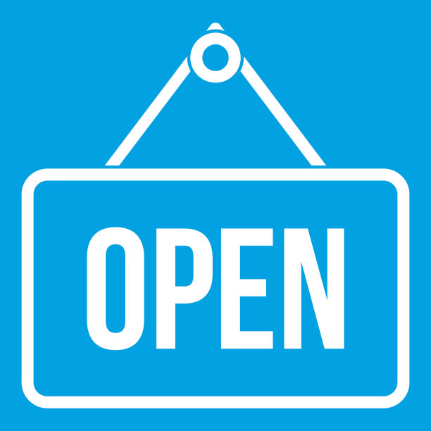 标志打开图标白色图片下载