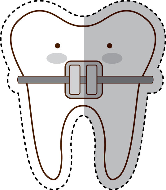 牙科保健孤立图标图片下载