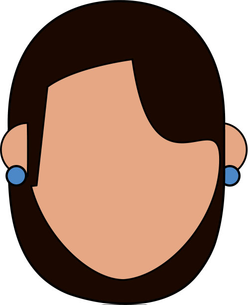 女人卡通孤立休闲图片下载