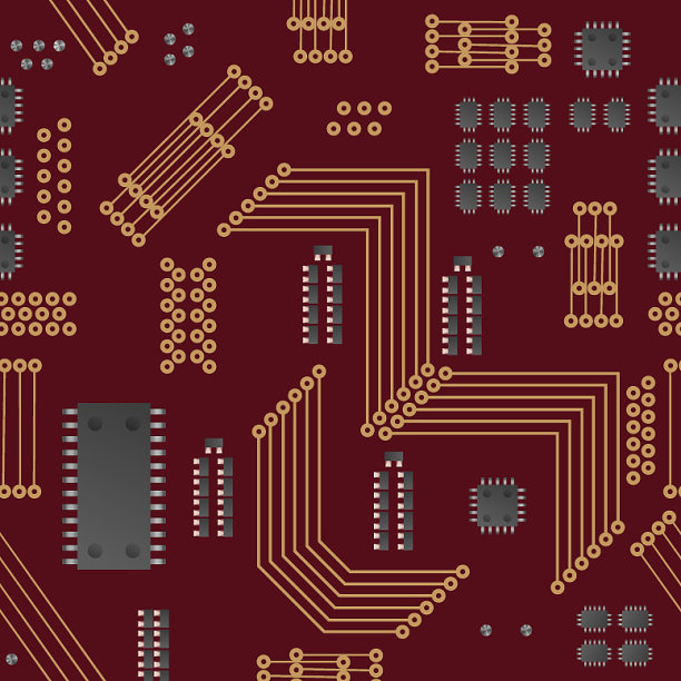 微芯片无缝图形图片下载