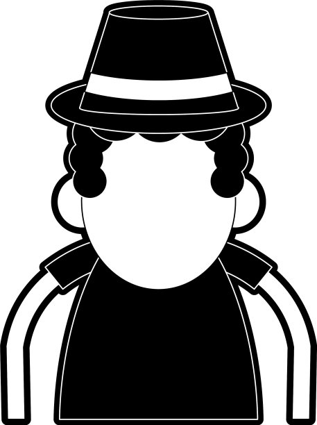 可爱的爷爷卡通拐杖图片下载