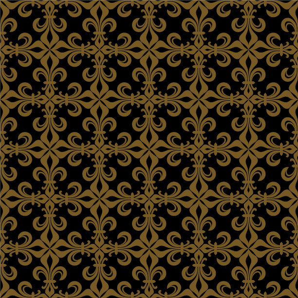 百合的花边，富有青铜色图片下载