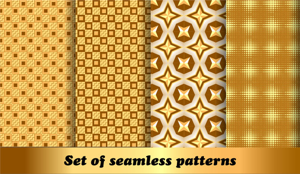 设置黄金几何无缝图案图片下载