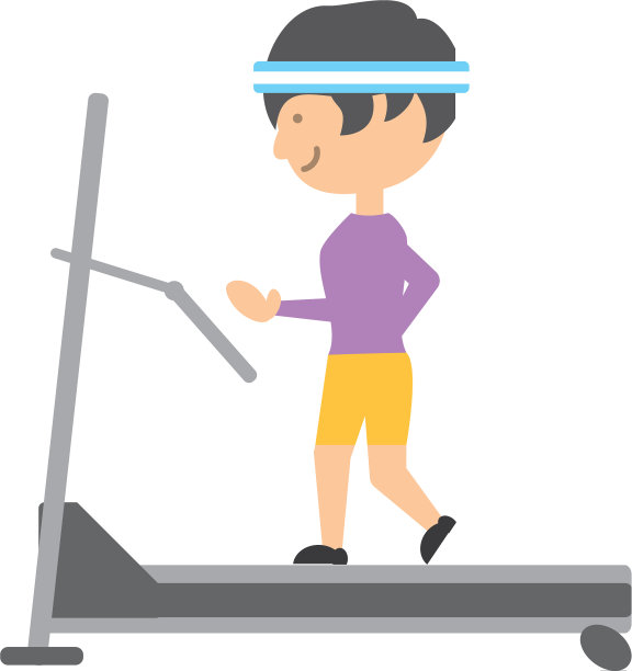 跑步机上的人图片下载