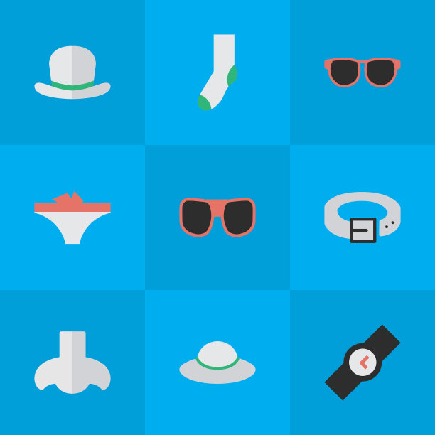 一组简单的设备图标图片下载