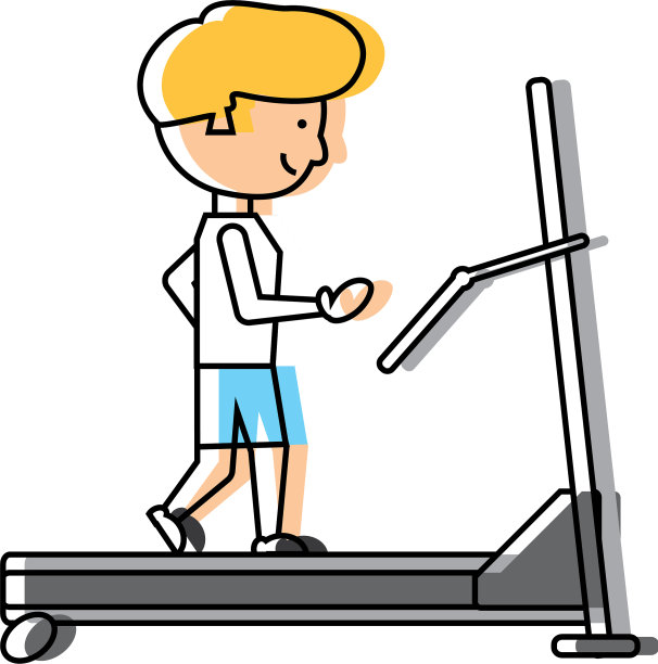 跑步机上的人图片下载