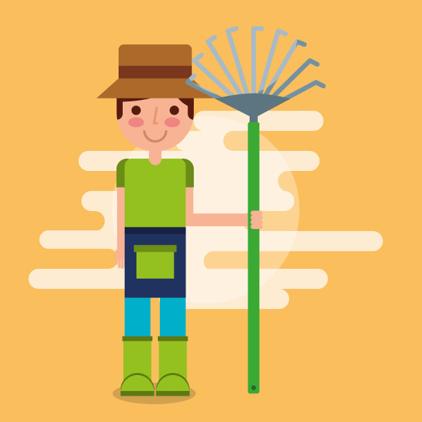 园艺男孩农场工作图片下载