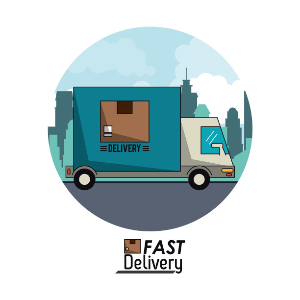 环形框架城市景观，快速交付图片下载