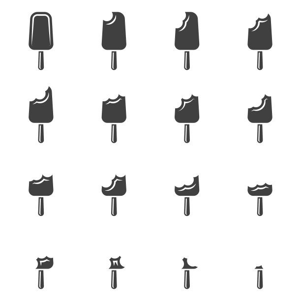 阶段冰淇淋消费图标设置图片下载