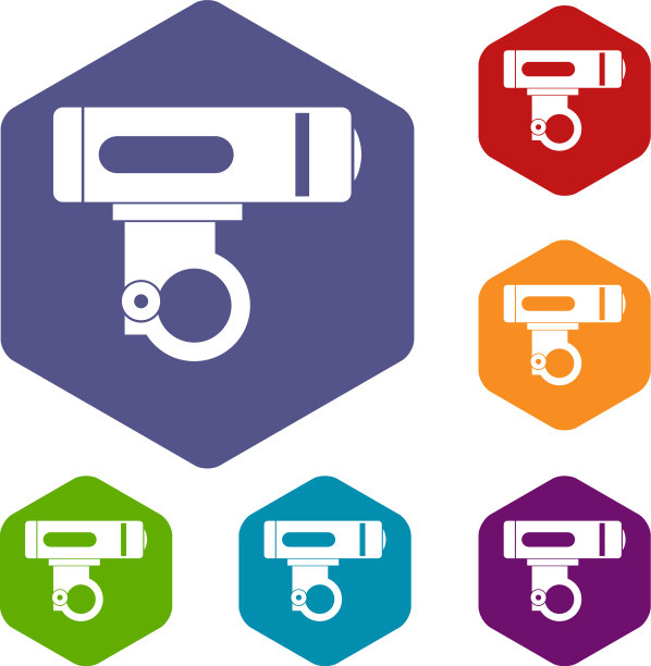 自行车灯图标集图片下载