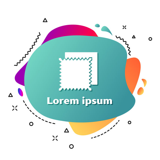 白色纺织布辊的图标隔离在白色上图片下载