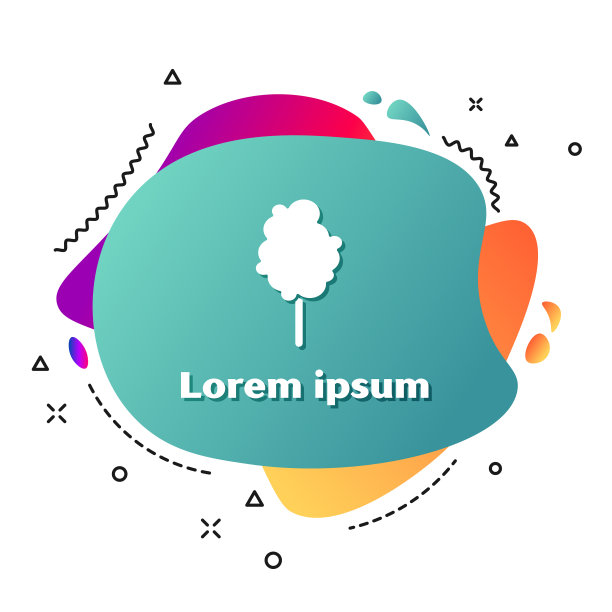 白色棉花糖图标孤立在白色图片下载