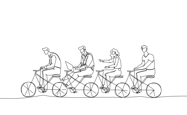 业务团队-一线设计风格图片下载