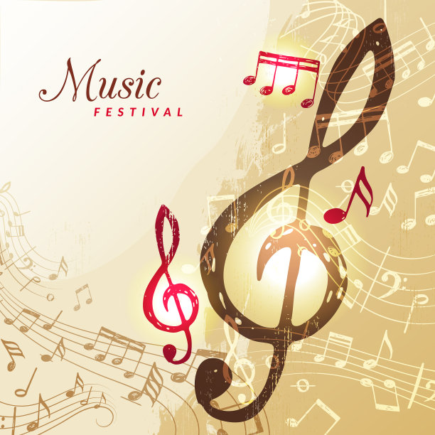 音乐音符背景节日乐器歌曲图片下载