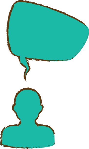 人和语音气泡图标图片下载