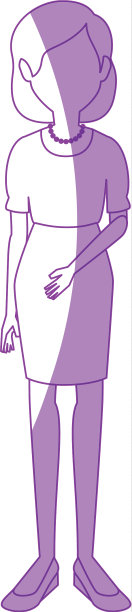 年轻女子卡通图片下载