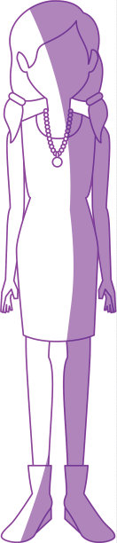 年轻女子卡通图片下载