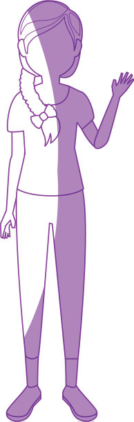 年轻女子卡通图片下载