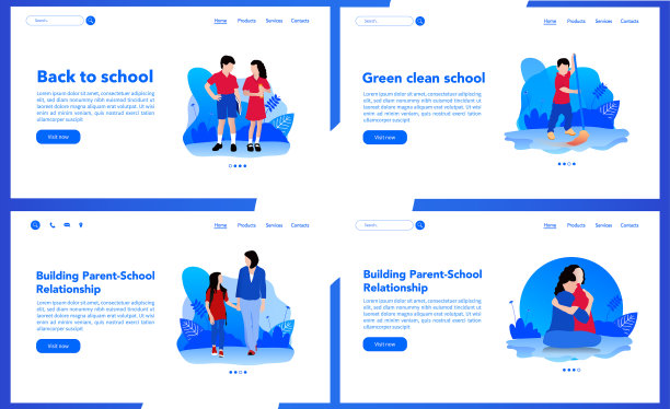 回到学校简单的UI和ux图片下载