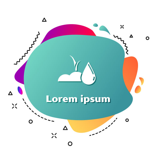 白色的水芽图标孤立在白色上图片下载