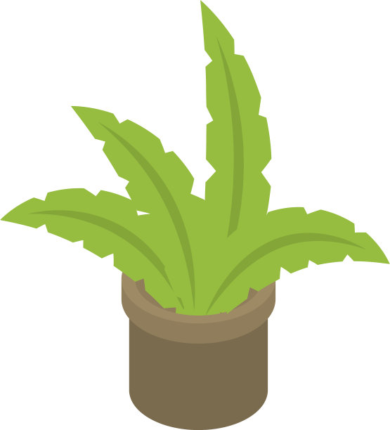 室内植物图标等距风格图片下载