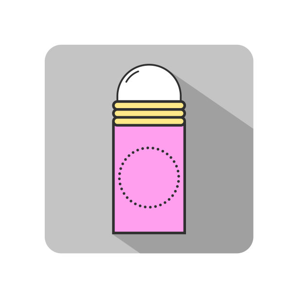 Roll-on体卫生除臭剂平面图标图片下载