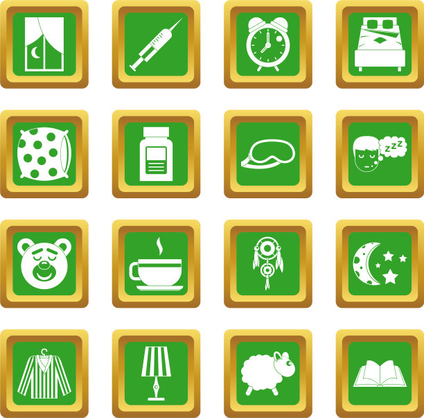 睡眠图标设置为绿色图片下载