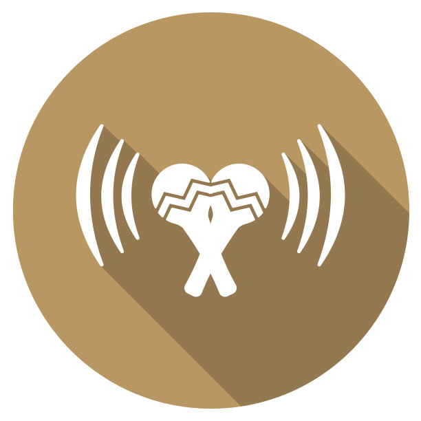 沙球平面图标与长影子图片下载