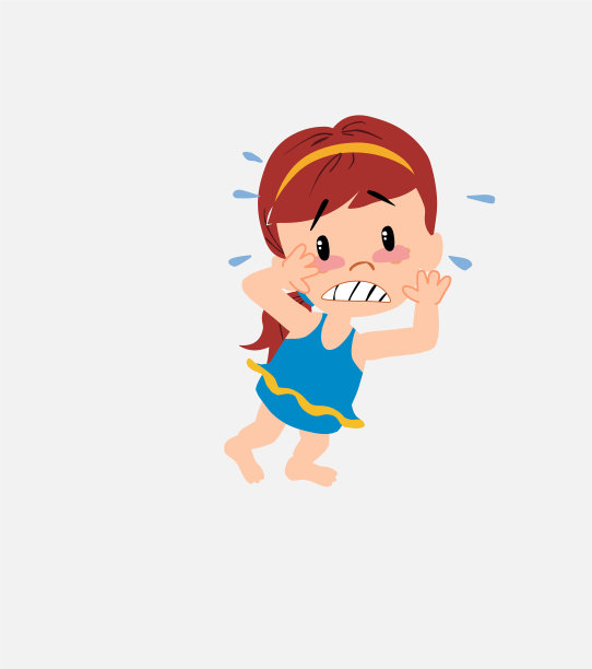 穿泳衣的白人女孩非常惊慌，拿了图片下载