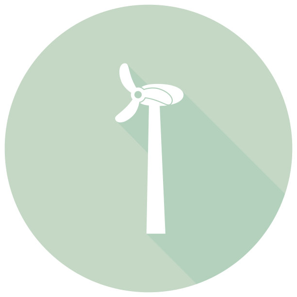 带有长影子的图标风扇图片下载