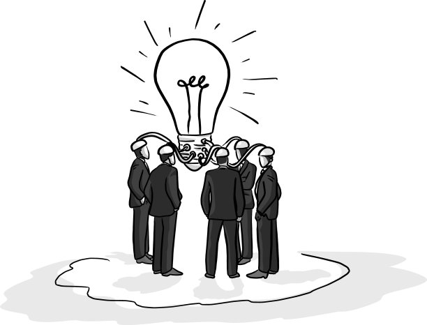 商务人士头脑风暴图片下载
