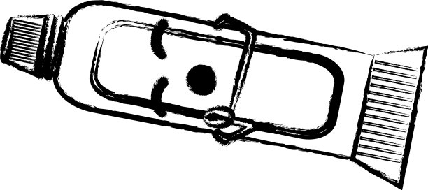 卡哇伊牙膏图标形象图片下载