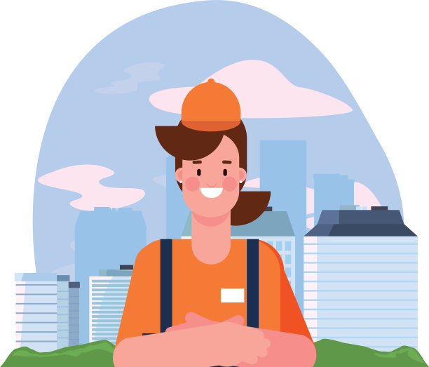 平设计的人劳动节快乐图片下载