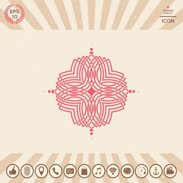 几何东方图案标志为您的设计图片下载