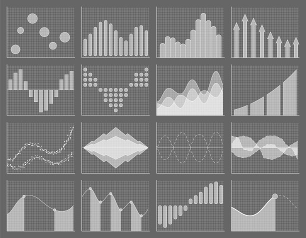 业务图表收集一组图形数据图片下载