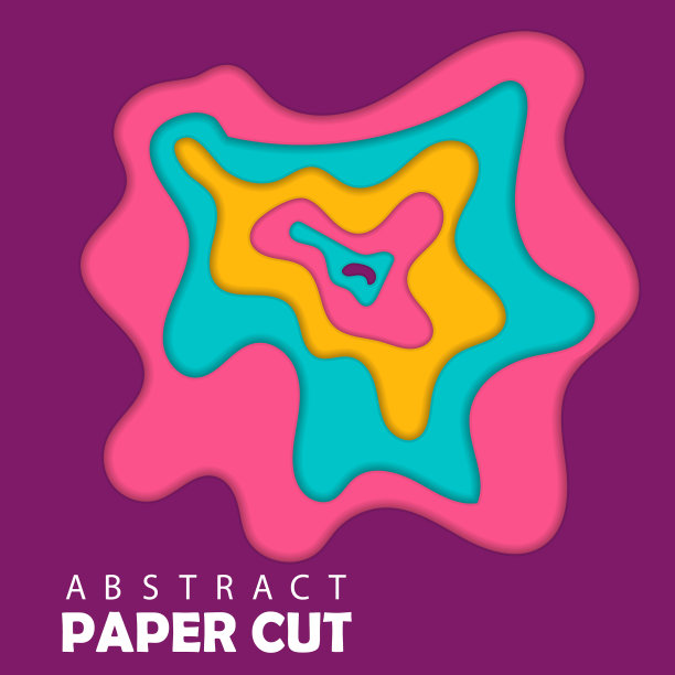 现代模板3d剪纸模板与图片下载