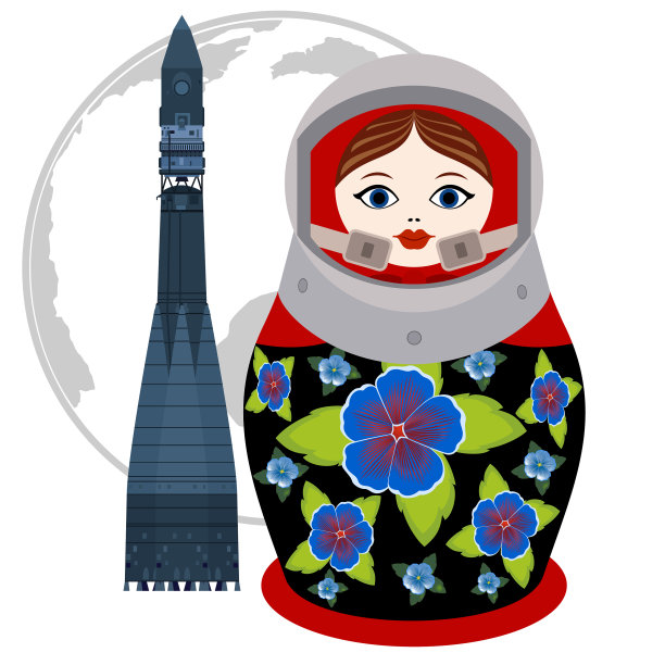 俄罗斯宇航员和火箭图片下载