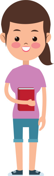 可爱的女生小学生开朗图片下载