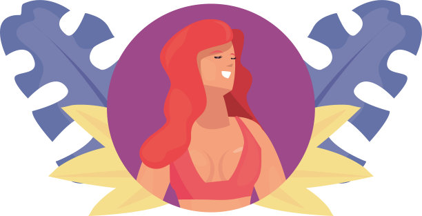 女性夏季假期设计图片下载